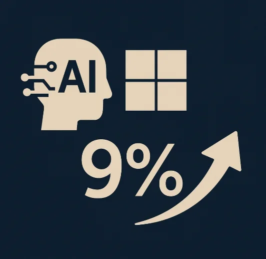 Microsoft shares rise 9% as it launches revolutionary artificial intelligence models.