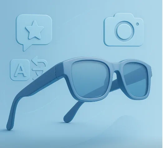 Meta unveils glasses with built-in artificial intelligence.