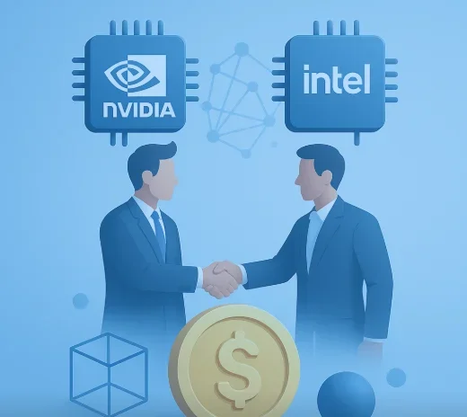 Nvidia invests 5 billion in Intel and collaborates on computing.