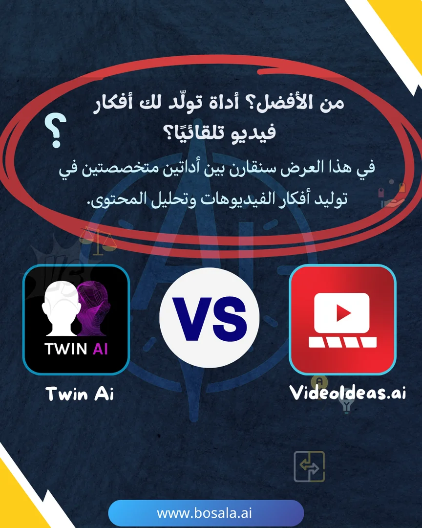 مقارنة وجهاً لوجه: VideoIdeas.ai أم Twin؟