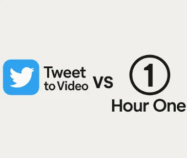 Head-to-head comparison: Tweet to Video or Hour One?