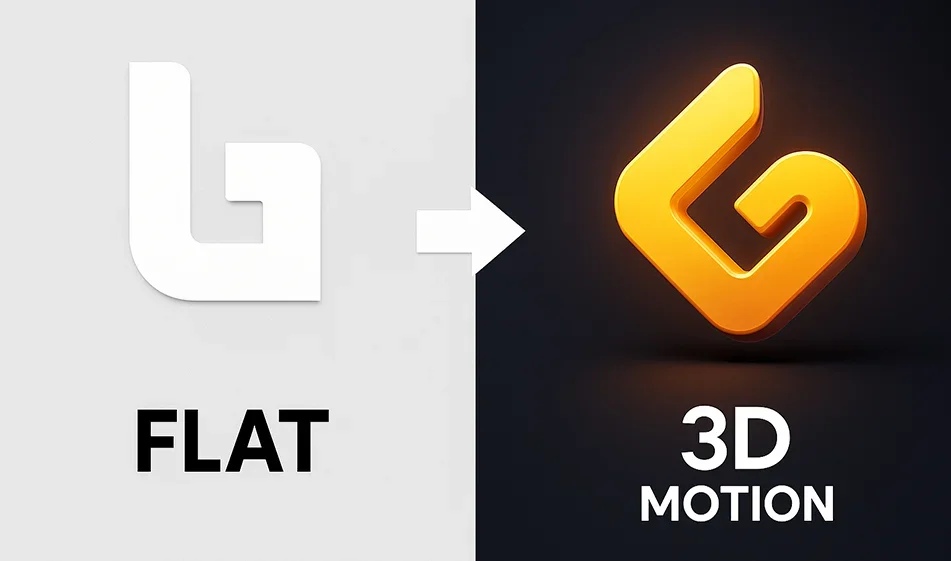 Do you have a flat logo and want to turn it into an animated 3D design... in just seconds?