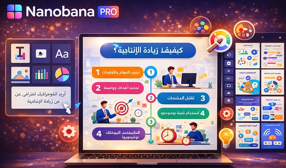 📊 كيف تصنع انفوجرافيك احترافي على NanoBanana Pro باللغة العربية