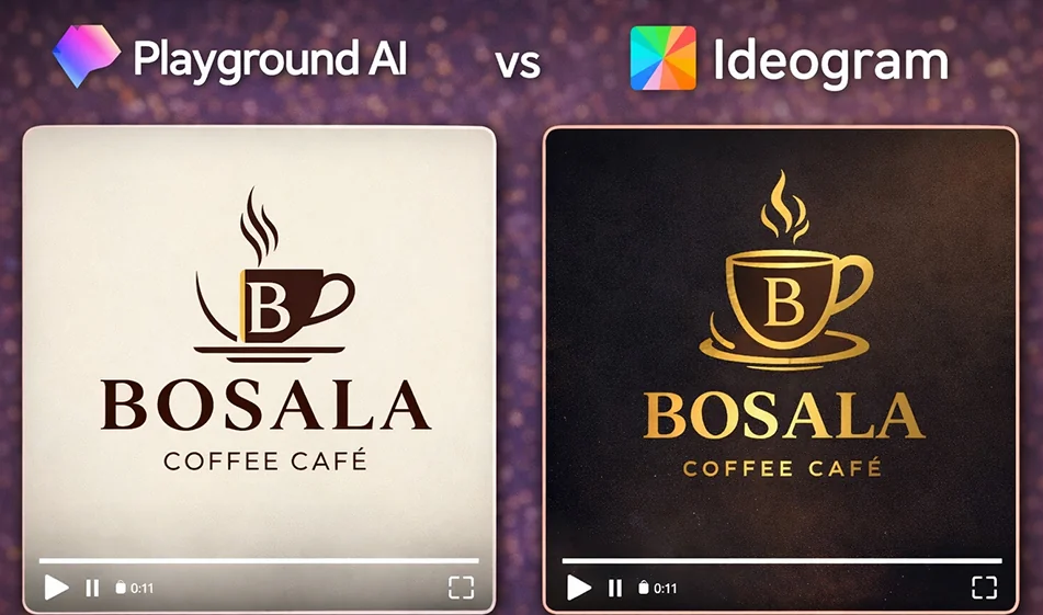 🎨 Comparison: Playground AI vs Ideogram for designing logos and slogans