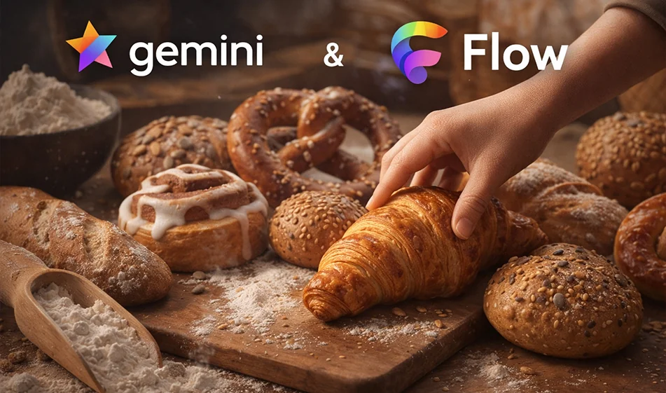 🍞 Gemini + Flow integration: Create free CGI videos in stop motion style for baked goods