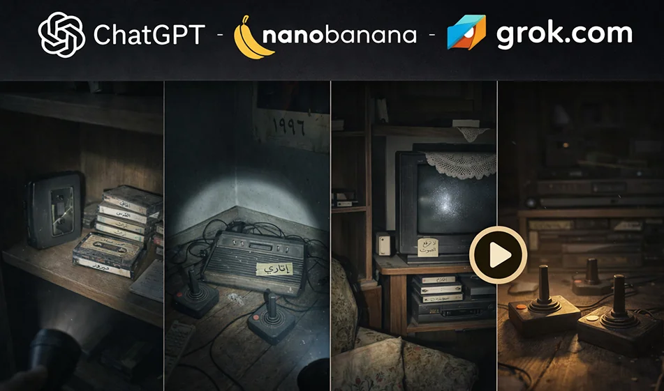 Trend "Old Things" from zero to cinematic video in minutes (Chat GPT + Nano Banana + Grok)