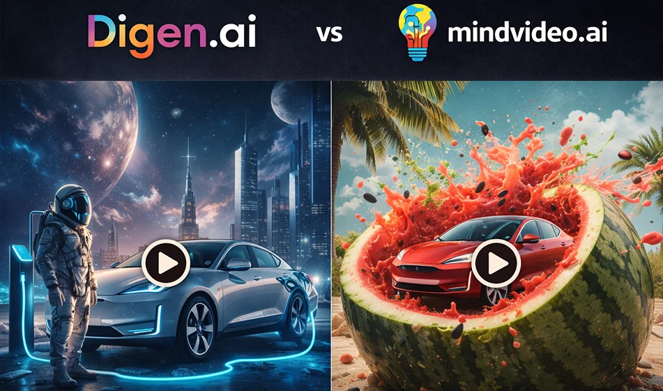 🎬 Which is better for creative video ads: Digen.ai or Mindvideo.ai?
