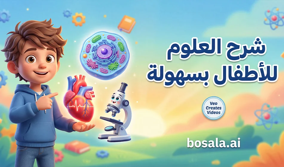 Fun Science Videos for Kids Using Veo in Arabic