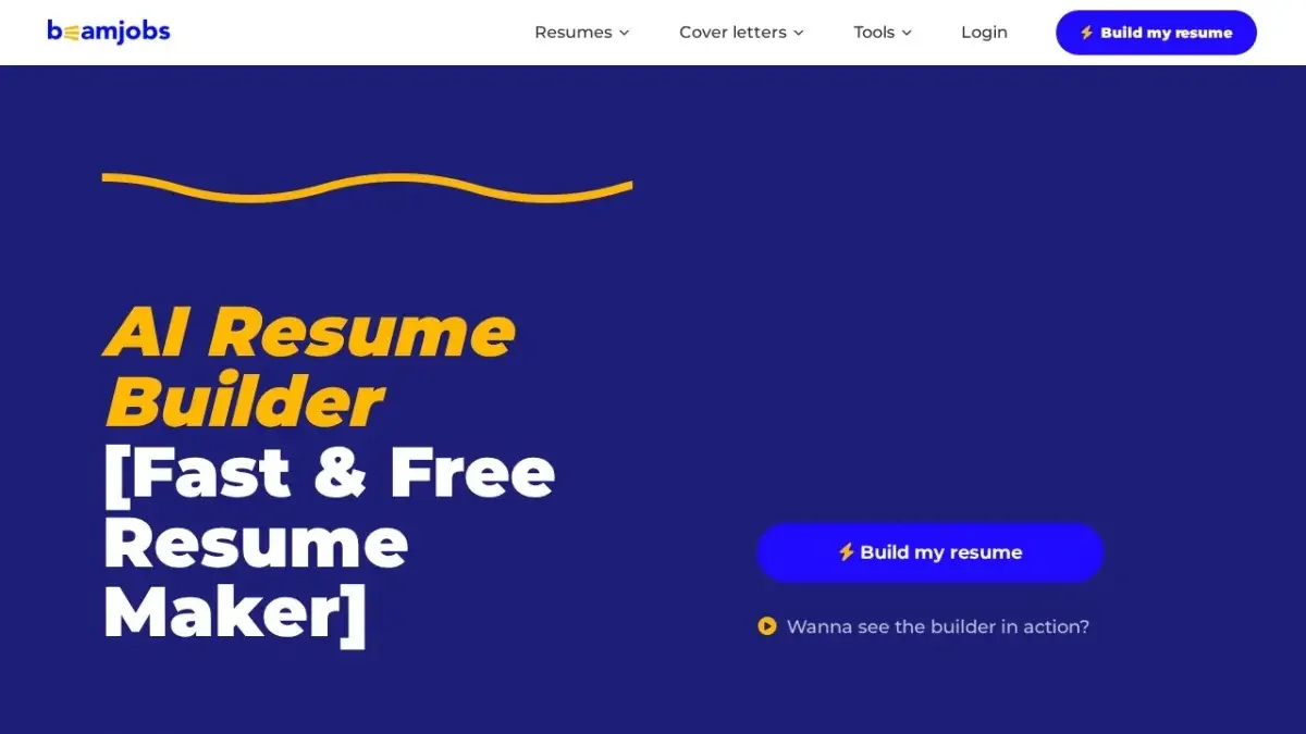 BeamJobs Resume Builder