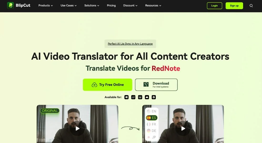BlipCut AI Video Translator