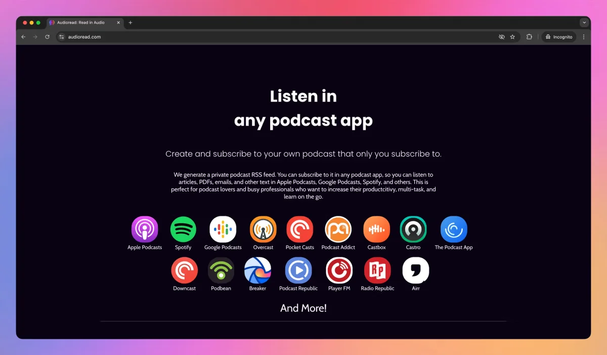 Audioread