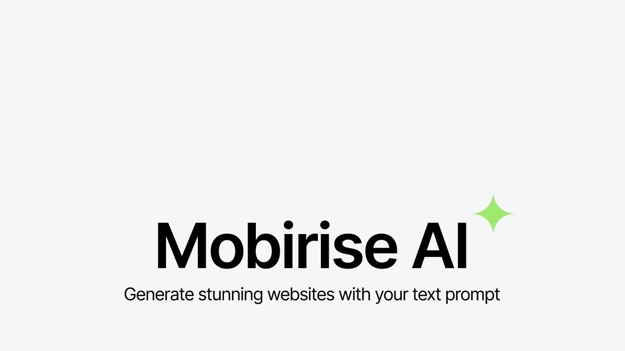 Mobirise AI Website Builder