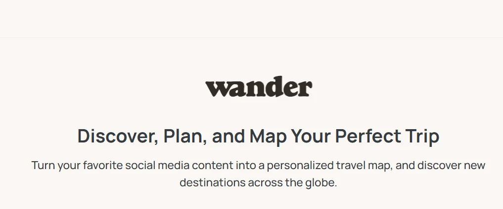 Wander Maps
