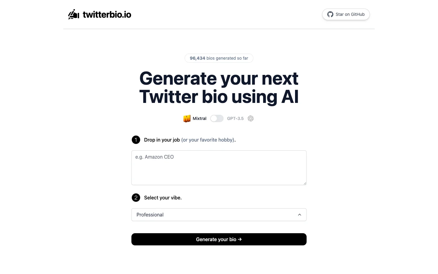 TwitterBio.io