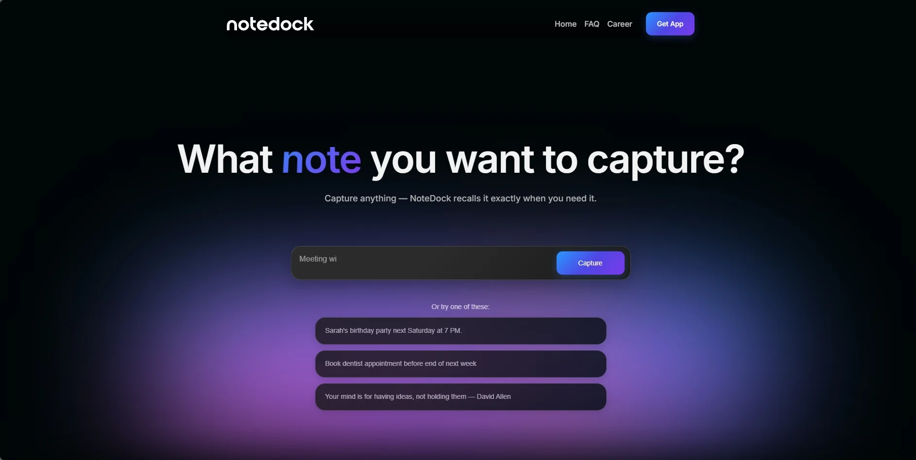 NoteDock