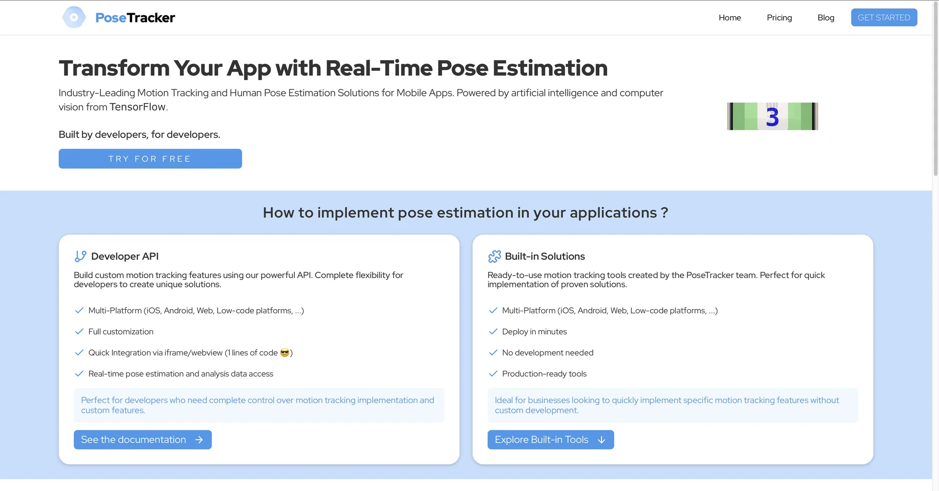 PoseTracker API