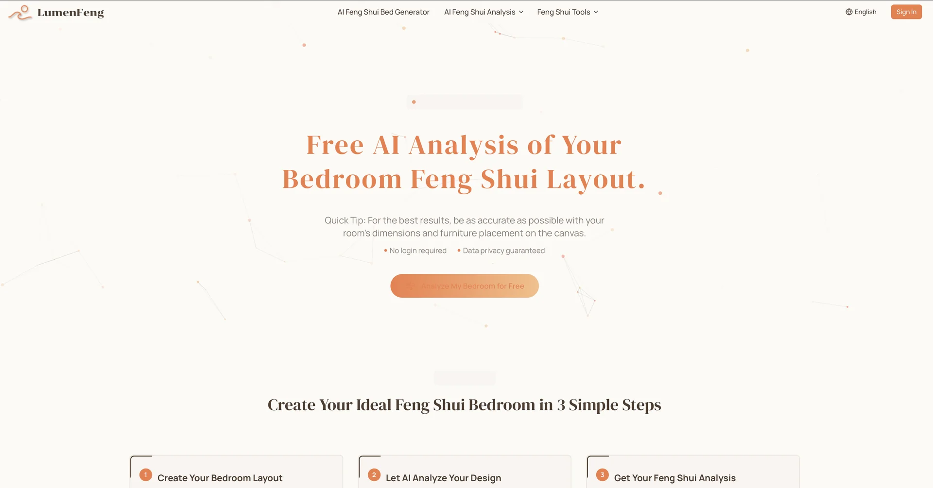 Feng Shui Bedroom AI