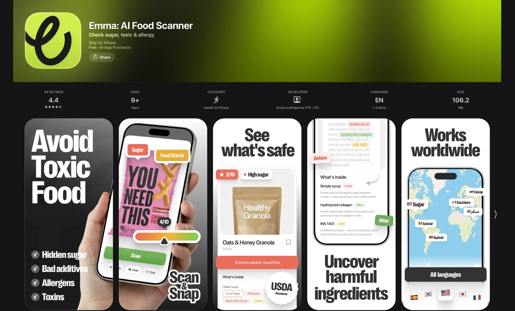 Emma: AI Food Scanner