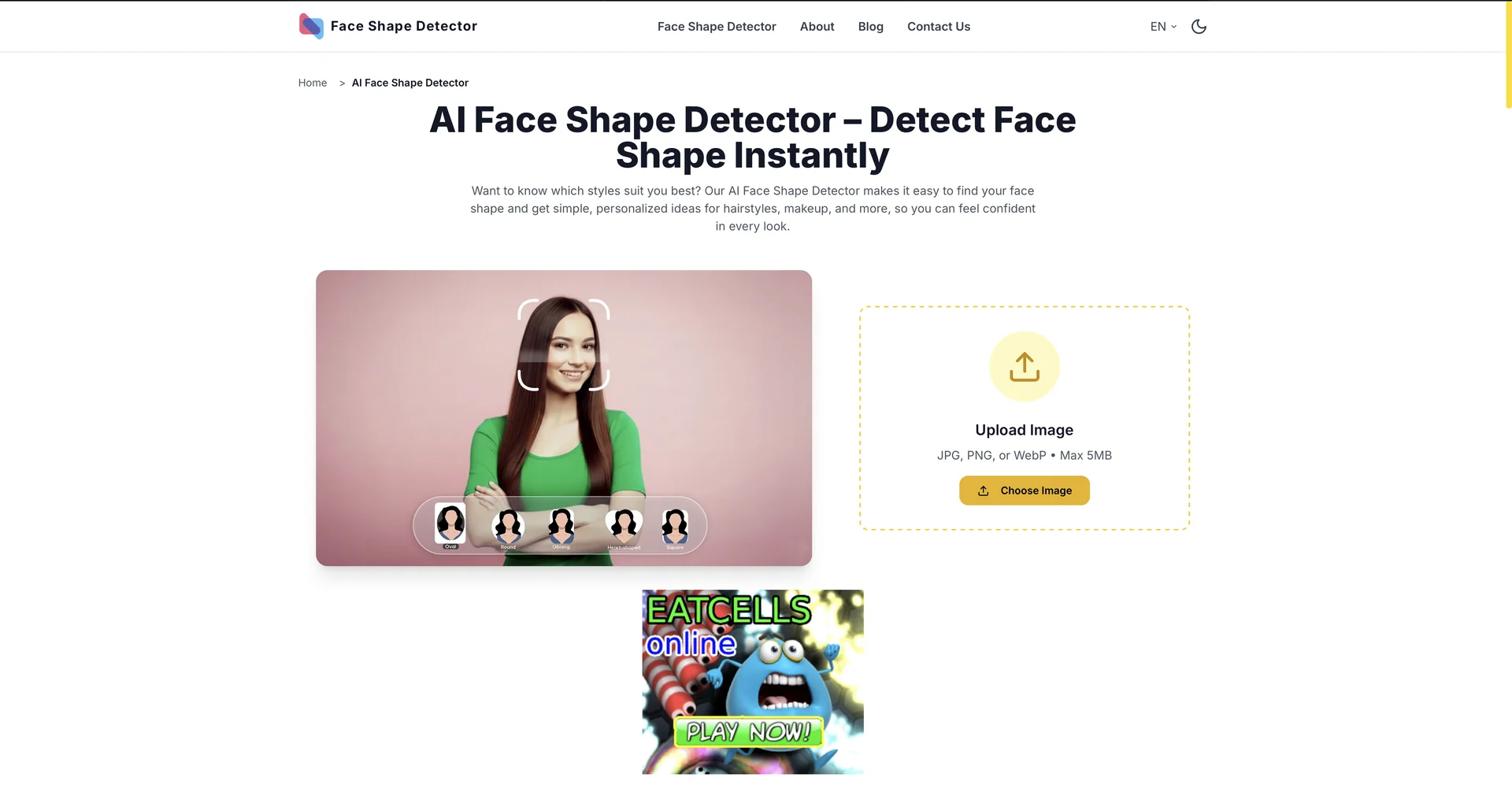 AI Face Shape Detector