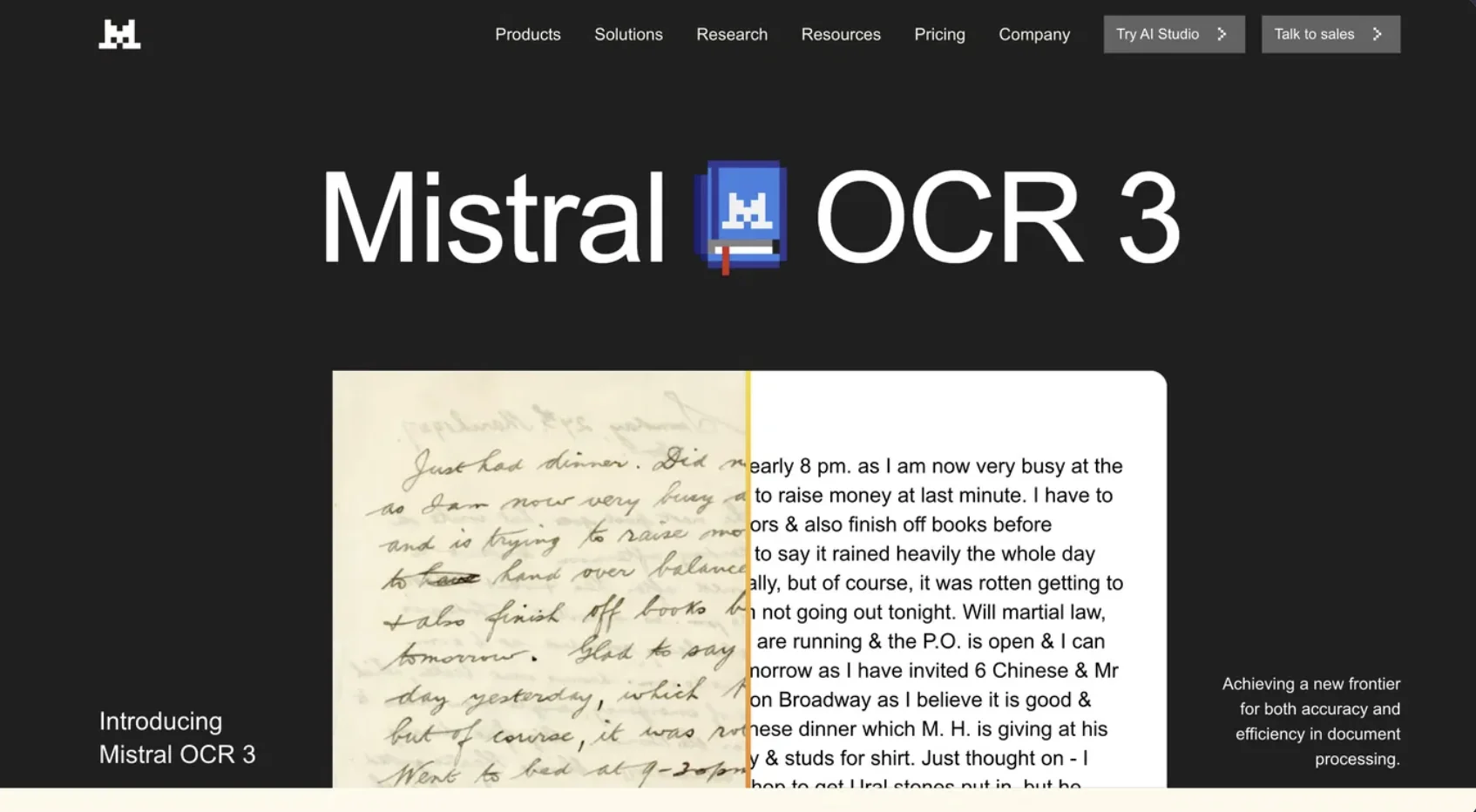 Mistral OCR