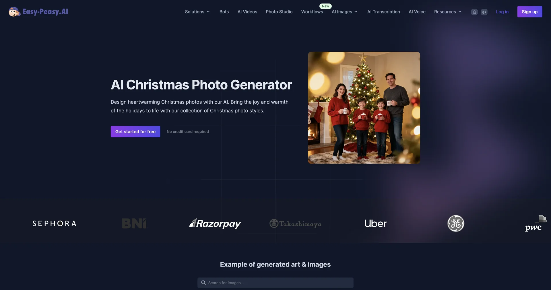 AI Christmas Photo Generator
