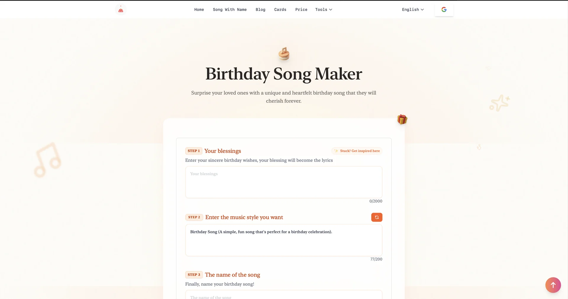 Birthday Song Maker