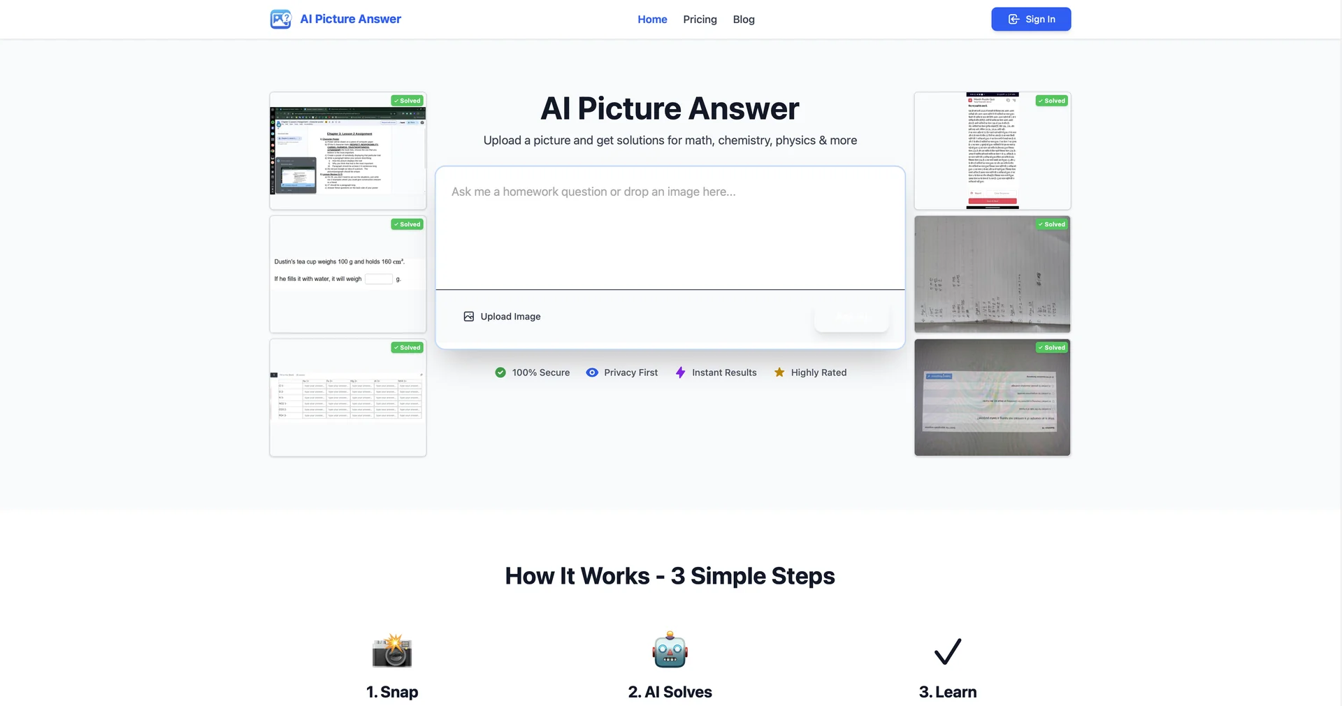 AI Picture Answer