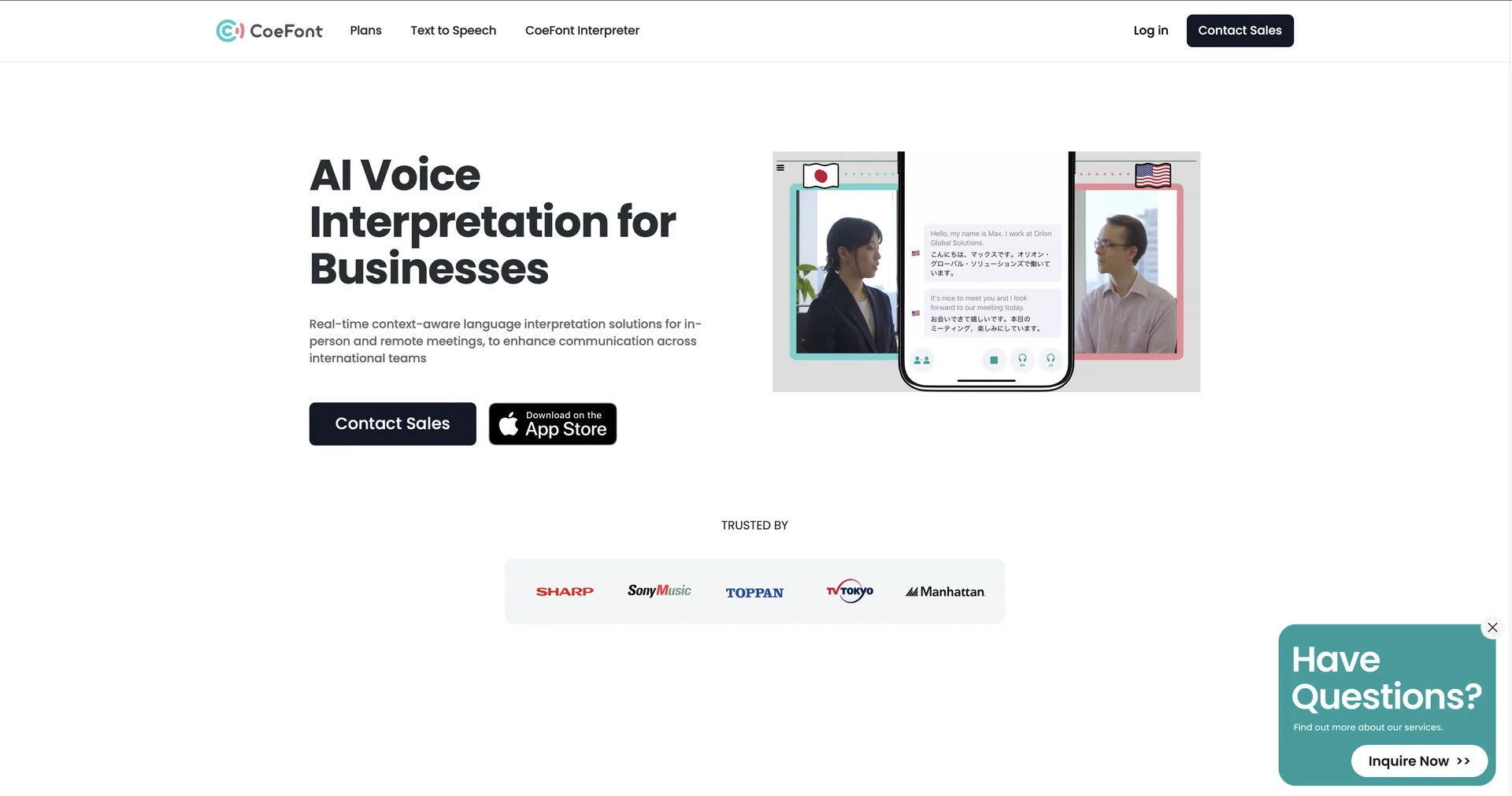 CoeFont Interpreter