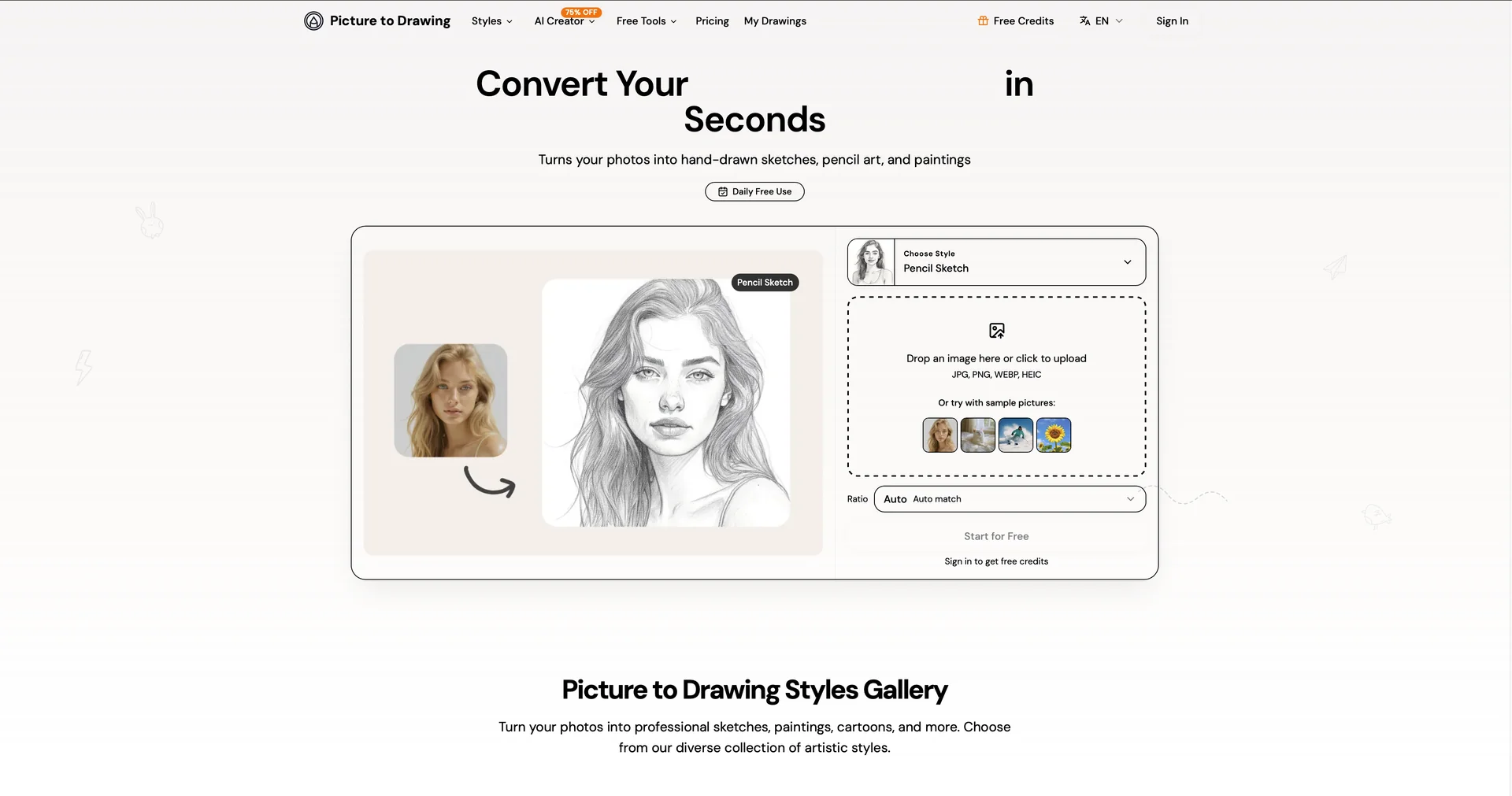 Picture to Drawing AI