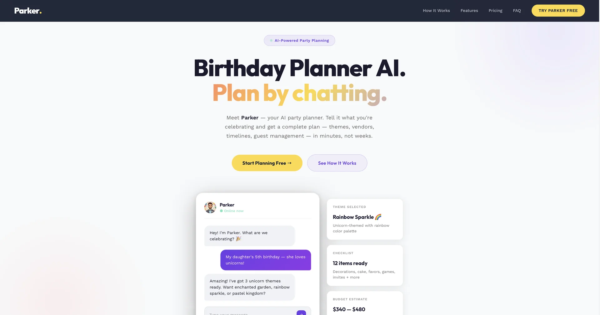Parker - AI Birthday Planner