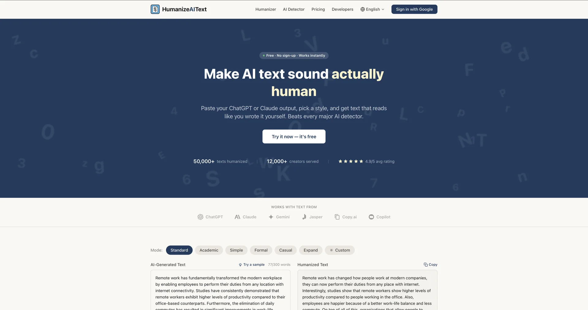 HumanizeAIText.app