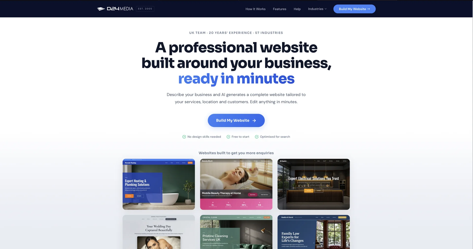 D24 MEDIA - AI Website Builder