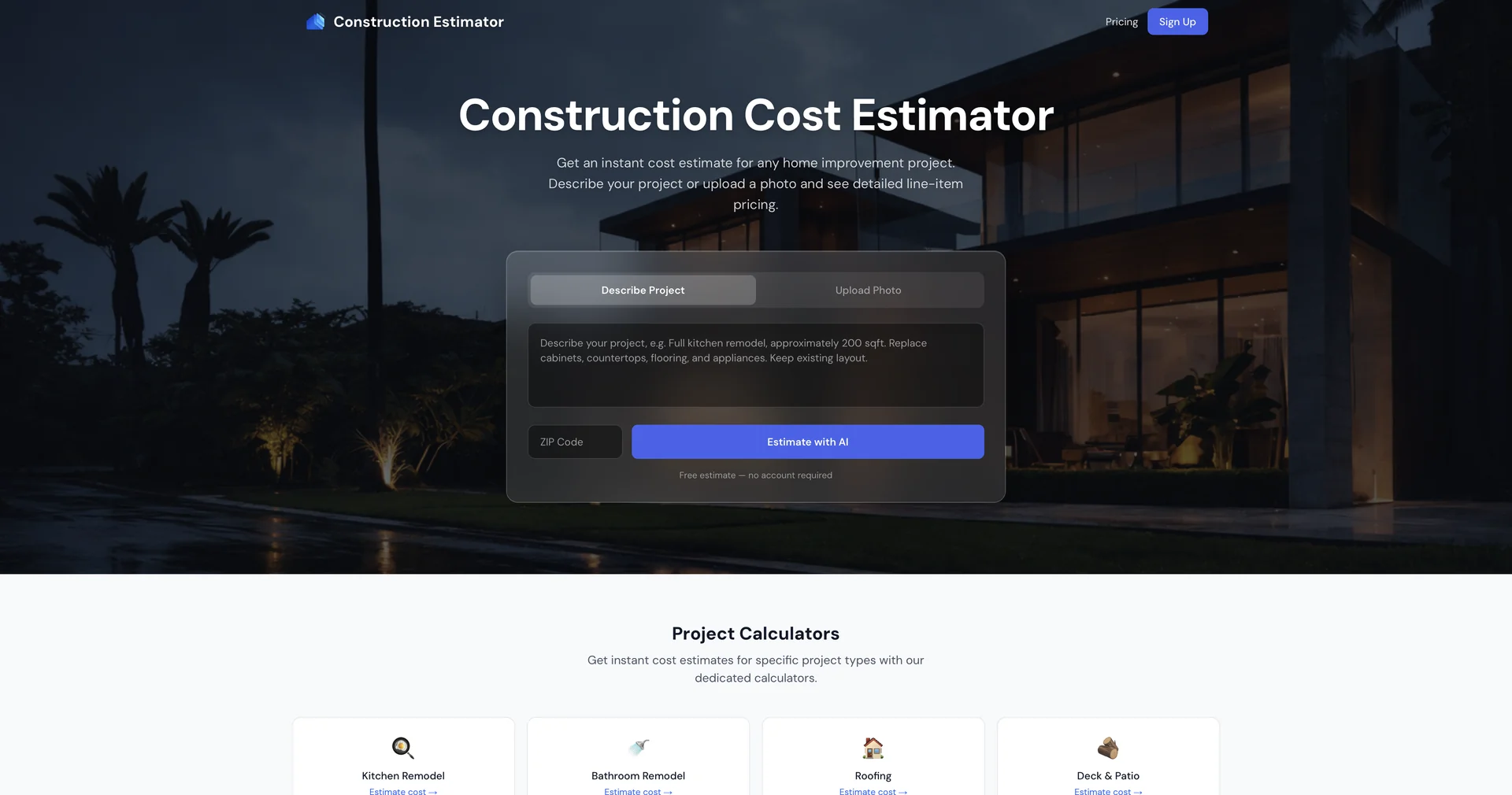 Construction Estimator