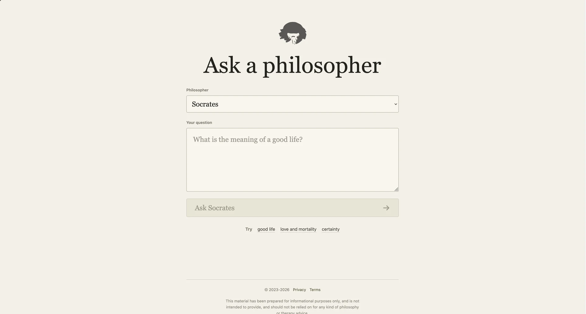 Philosophy AI