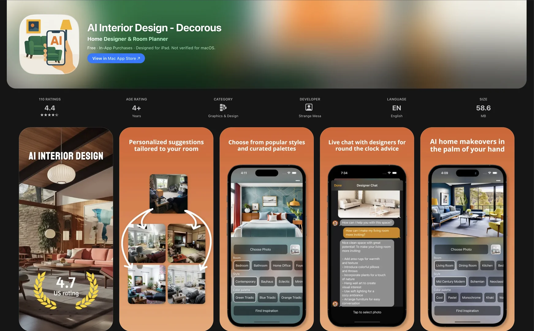 AI Interior Design - Decorous