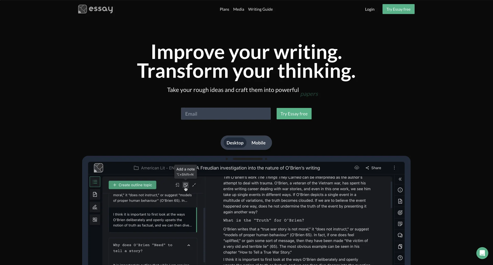 Essay App