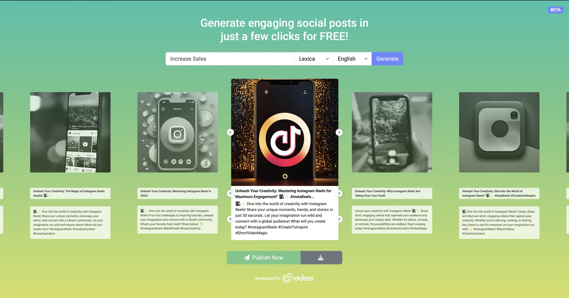 RADAAR Social Post Generator