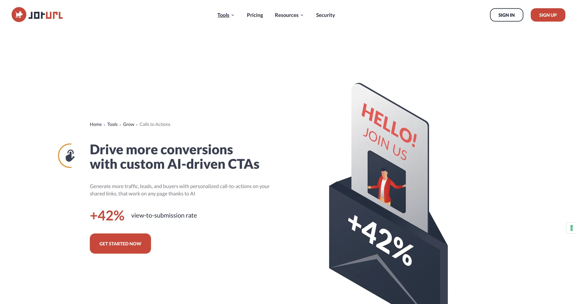 JotURL — AI-Driven Calls-to-Action Suite