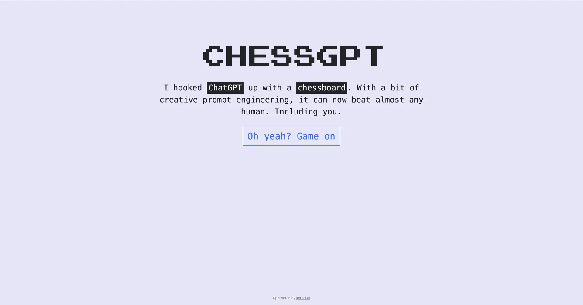 ChessGPT