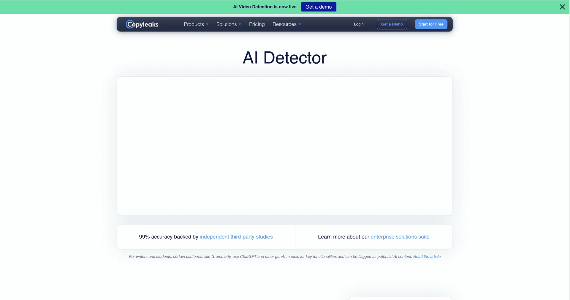 Copyleaks AI Detector
