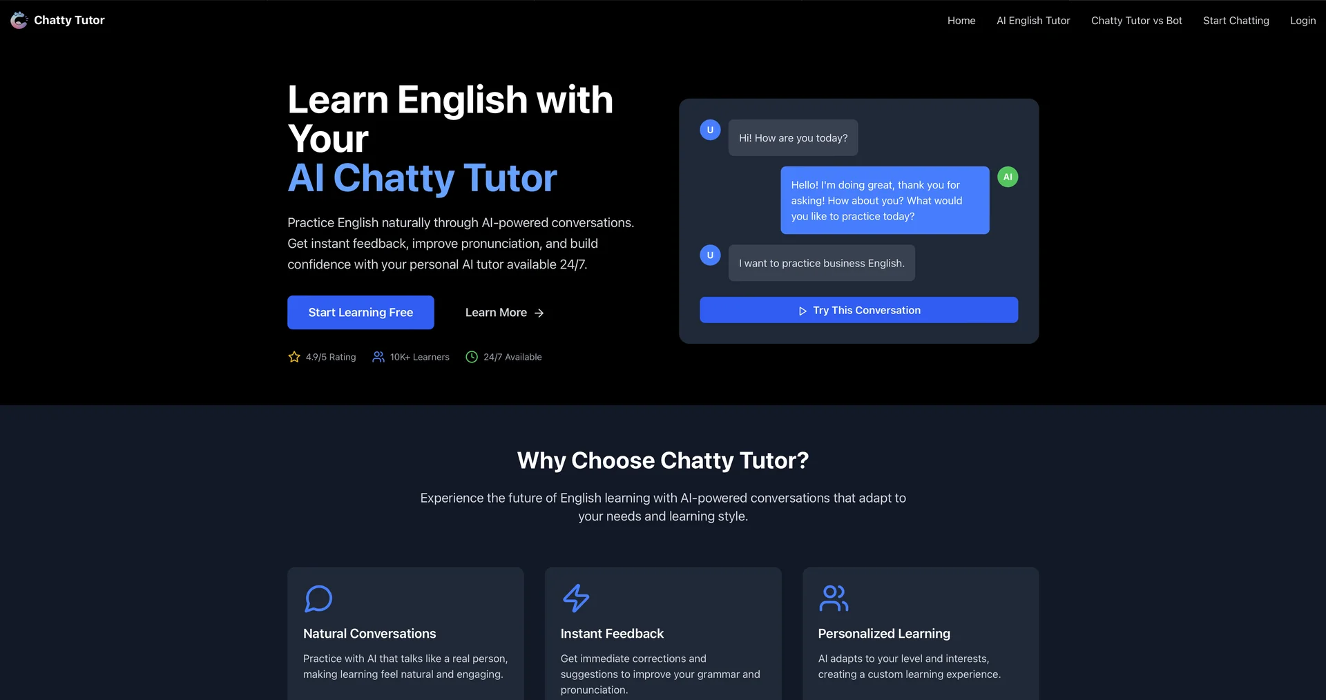 Chatty Tutor