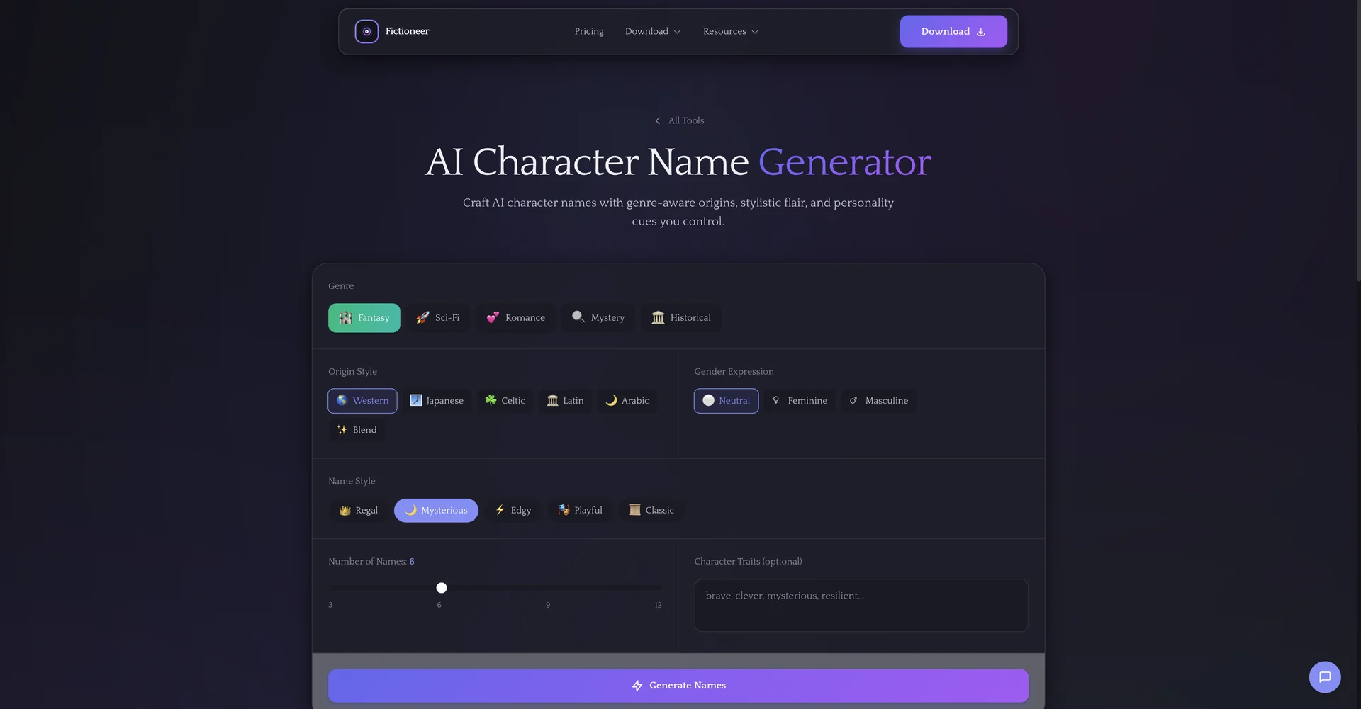 Fictioneer