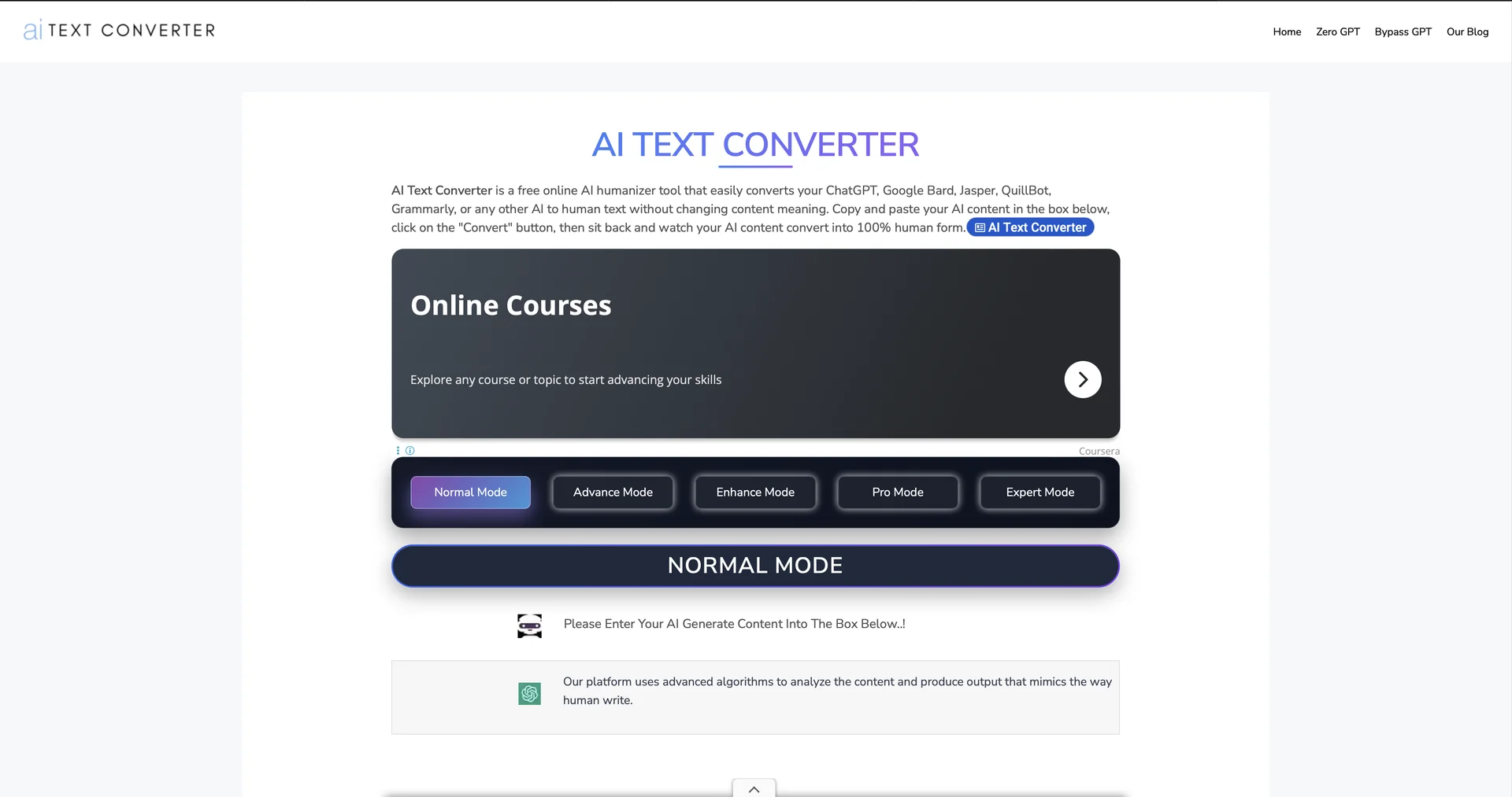 AI Text Converter