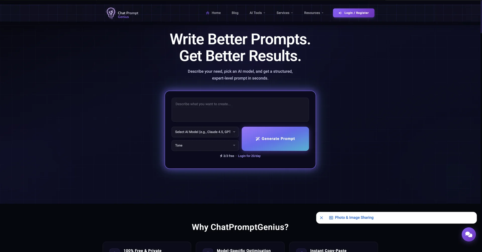 Chat Prompt Genius
