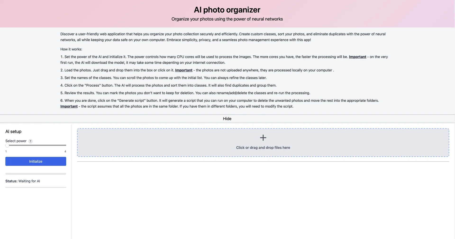 AI Photo Sorter
