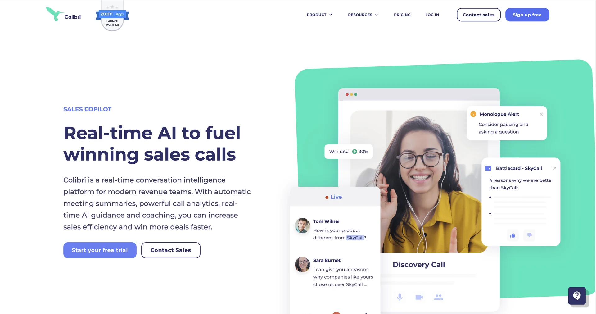 Colibri for Sales