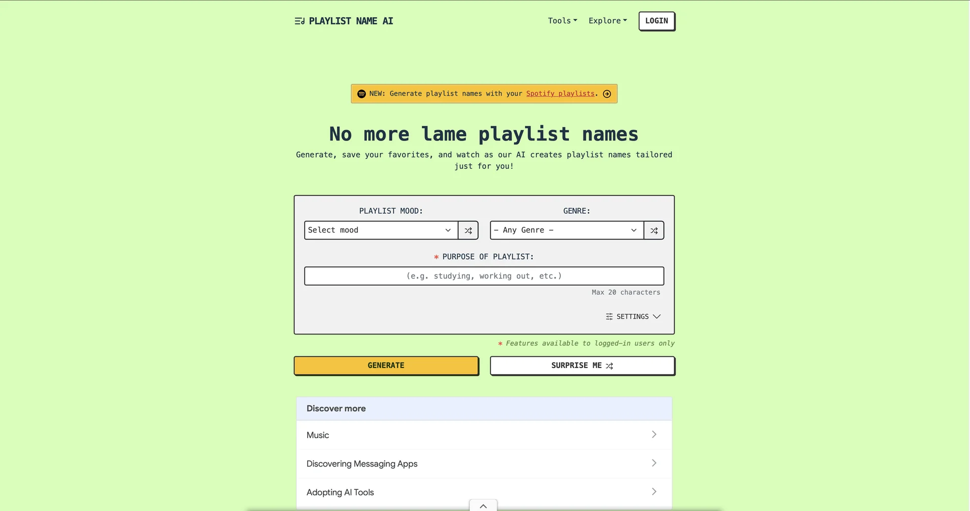 PlaylistName AI