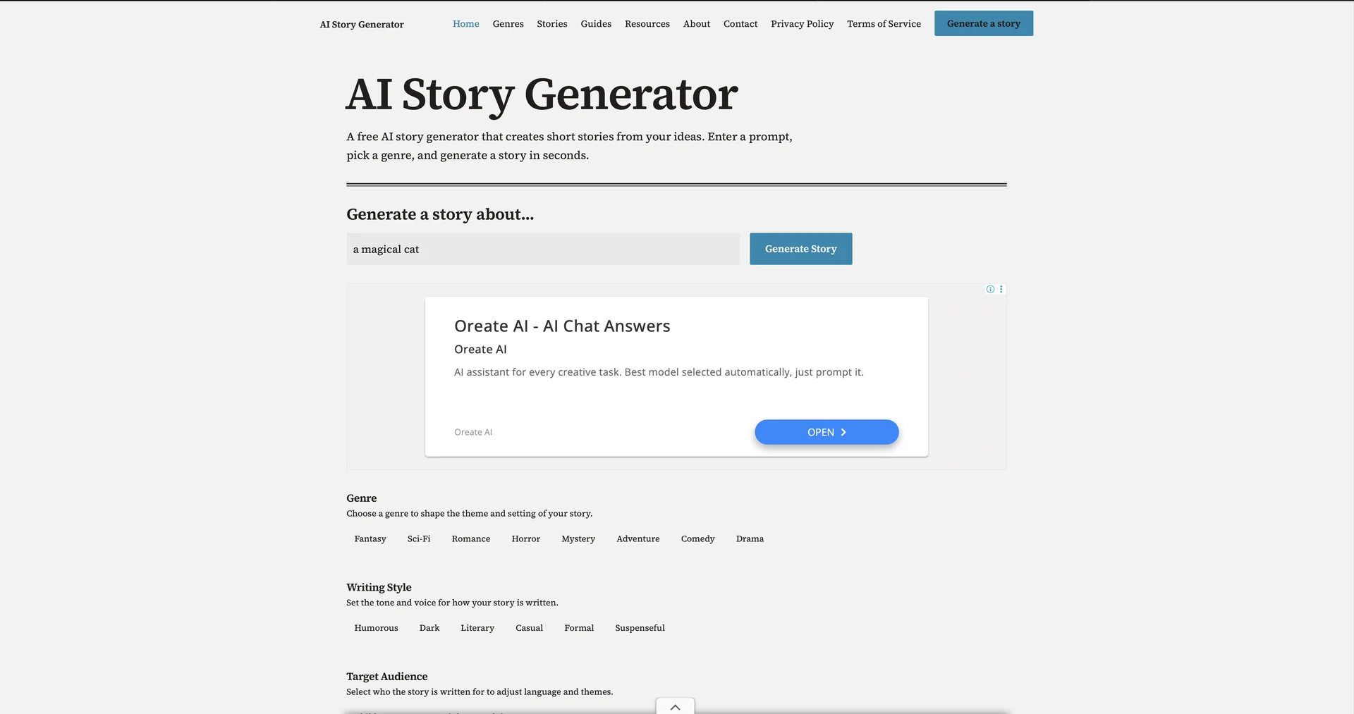 AI Story Generator