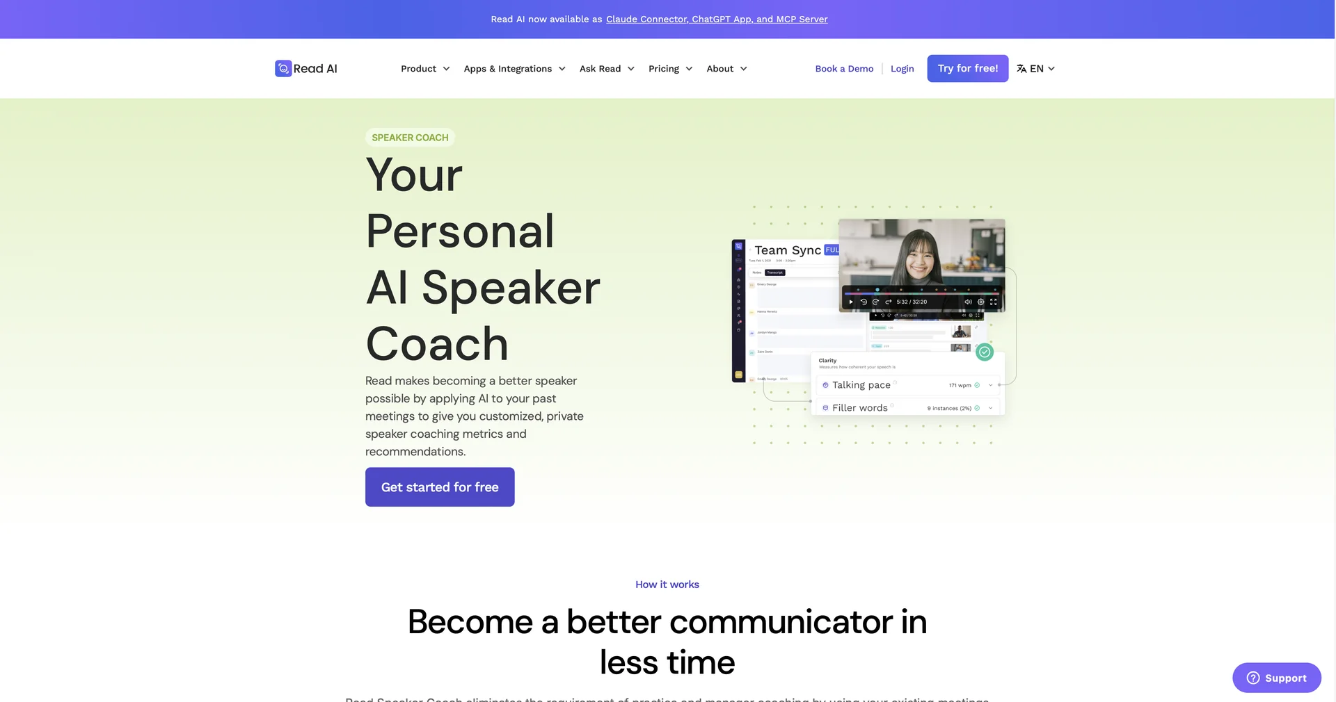 Read AI Speaker Coach