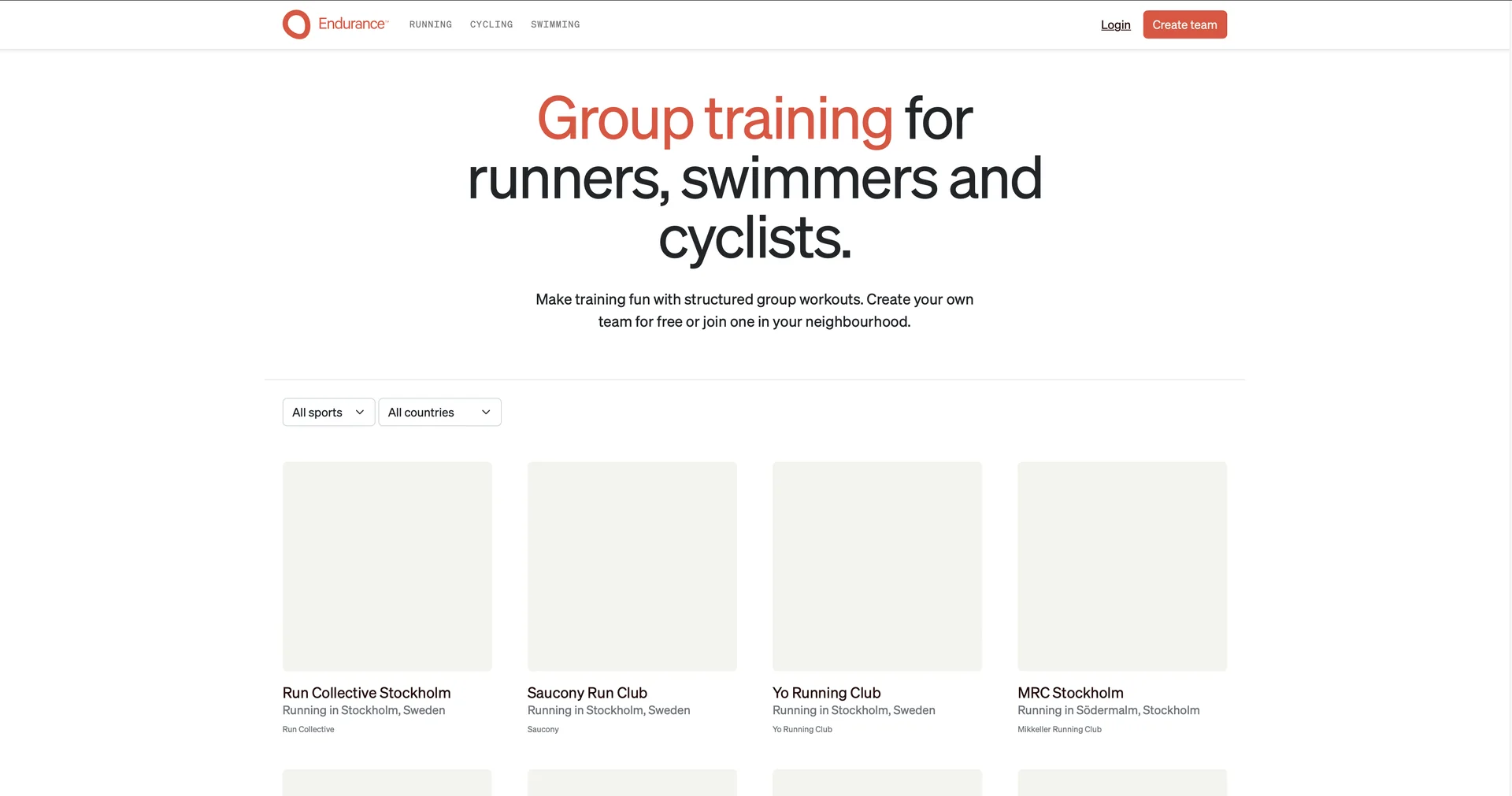 Endurance Training